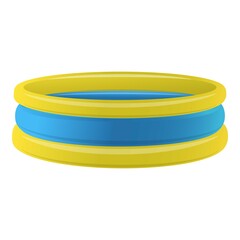 Trampoline icon. Cartoon of trampoline vector icon for web design isolated on white background
