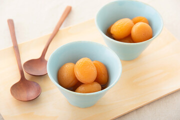 あんずのシロップ漬け