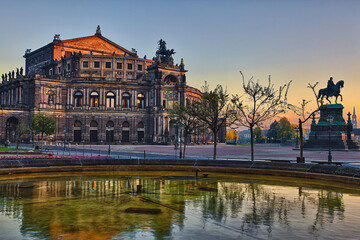 Dresden Zwinger Sachen Frauenkirche Deutschland Goldener Reiter Schloßstraße 