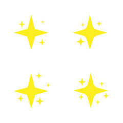 The set of original vector stars sparkle icon.Vector