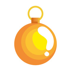 merry christmas sphere design, winter season and decoration theme Vector illustration