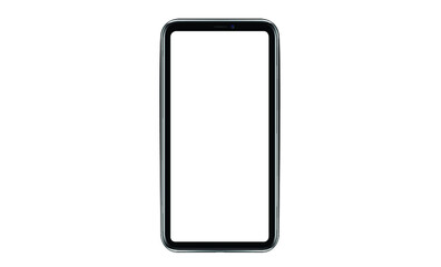 Smartphone with a blank screen lying on a flat surface. High Resolution Vector illustration of responsive web design ,app, template site,The shape of a modern mobile phone Designed New black frameless