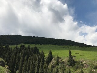 landscape with clouds