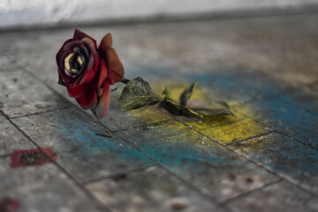 arte in fabbrica abbandonata