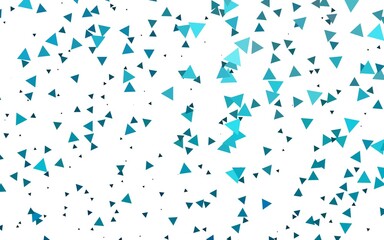Light BLUE vector background with triangles.