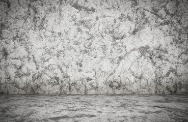 empty room, plaster wall, grey background