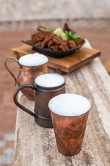copper handled cup