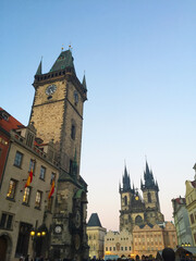Astronomical Clock in Prague Old Town Square, Czech Republic