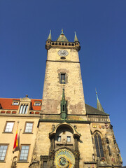 Fototapeta na wymiar Astronomical Clock in Prague Old Town Square, Czech Republic
