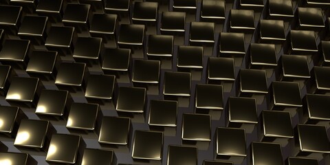 Fototapeta premium Seamless pattern of cubes. Abstract decoration.