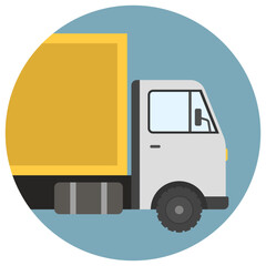 
Cargo service to deliver things, delivery truck 
