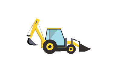 Bulldozer vector design illustration 