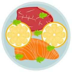 
Fish fingers fried with macaroni topping, best for dinner table 
