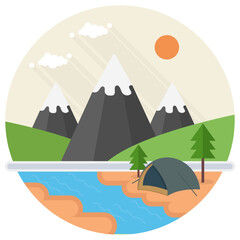 
Smoke coming from the factory, eco factory 
