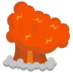 
An explosive element for chemical or nuclear reaction known as atomic bomb 
