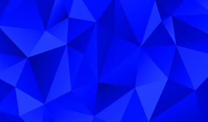 Obraz premium Blue polygonal background. Vector illustration. Follow other polygonal backgrounds collection.