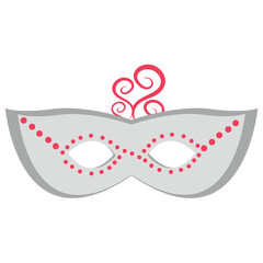 
Feather decorated eye mask 
