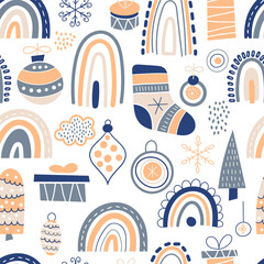 Vector Seamless Christmas Pattern