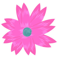 
A beautiful aster flower flat icon design 
