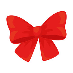 bowtie of gift design, happy birthday celebration decoration party festive and surprise theme Vector illustration