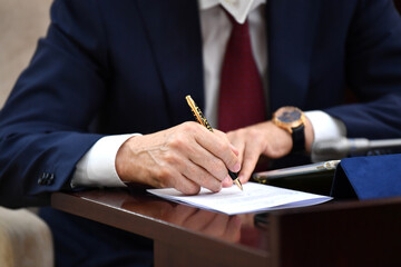 business, office, businessman, hand, pen, document, contract, meeting, writing, people, paper,...