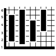 
A bar chart with horizontal arrows, bar graph 
