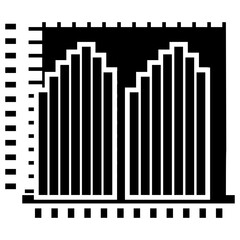 
A layer chart with numerics showing the concept of area chart 
