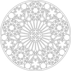 Rose Window, Fig. 19, round 2, triangular 1, framework