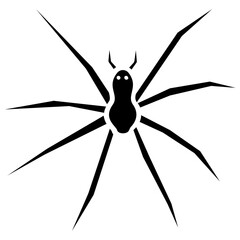 
Icon of a insect having long legs depicting widow spider

