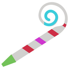 
Icon of a party item depicting party blower
