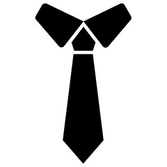 
Cloth accessory, necktie flat design icon
