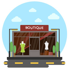 
Ladies fashionwear store known as boutique 
