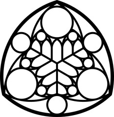 Rose Window, Fig. 19, triangular 1, base, round 1