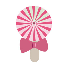 Sweet lollipops on a stick for sweet sucker 
