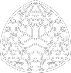 Rose Window, Fig. 19, triangular 1, round 1, framework