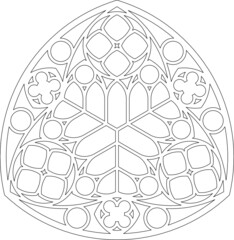 Rose Window, Fig. 19, triangular 1, square 1, framework