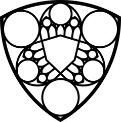 Rose Window, Fig. 19, triangular 2, base, round 1