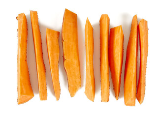 sweet potato isolated on white background