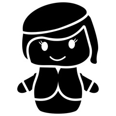 
Icon of a girl toy depicting doll
