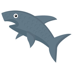 
A cute aquatic cartoon fish vector icon
