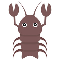 Obraz premium Cartoon crab icon design 