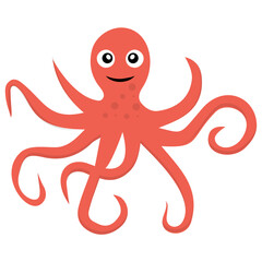 
Octopus, a cephalopod mollusc with eight sucker-bearing arms, a soft sack-like body 
