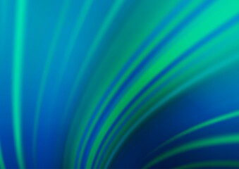 Light BLUE vector glossy bokeh pattern.