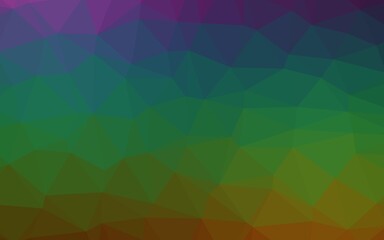 Obraz premium Dark Multicolor, Rainbow vector low poly layout.