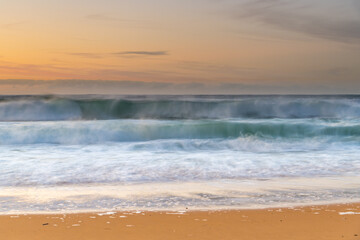 Pretty Winter Sunrise Seascape