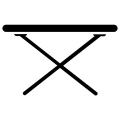 
round coffee table with wooden legs on a white background
