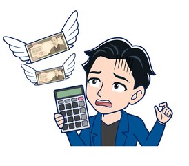 Young man in a blue jacket