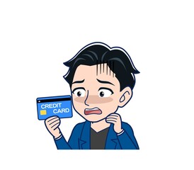 Young man in a blue jacket