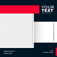 social media promotional banner with image space