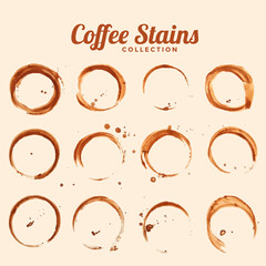 coffee glass stain texture set of twelve